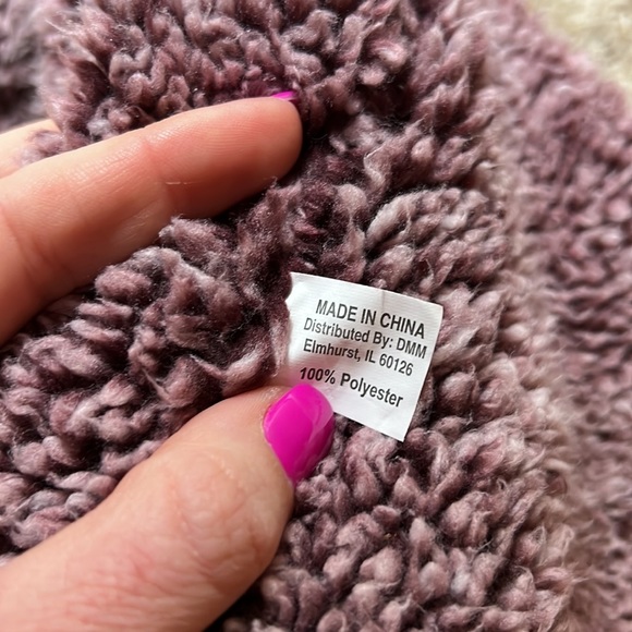 Maroon Sherpa Infinity Scarf- OS - Picture 3 of 3